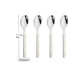 Axyaa Silver Acrylic Handle Cutlery Set, Stainless Steel Western Dinner Flatware