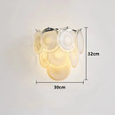 Axyaa Glass Chandeliers: Round LED Vintage Pendant Light for Dining Room & Kitchen