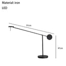 Axyaa Adjustable Swing Arm LED Wall Lamp for Modern Living Room Lighting
