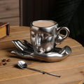 Axyaa Creative Ceramic Art Hand-Scented Coffee Cup & Saucer Set