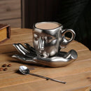 Axyaa Creative Ceramic Art Hand-Scented Coffee Cup & Saucer Set