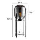 Axyaa LED Floor Lamp with Remote Control Dimming - Modern Minimalist Nordic Design