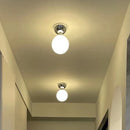 Axyaa LED Glass Iron Ceiling Light - Modern Nordic Style Home Indoor Lighting