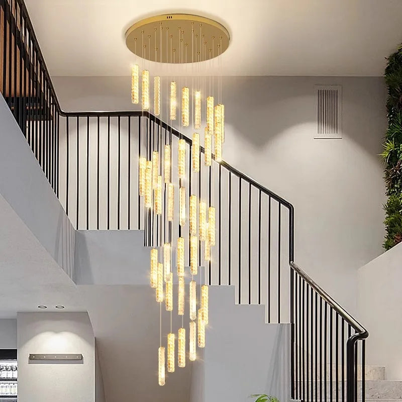 Axyaa Nordic Stair Chandelier Living Dining Pendant Ceiling Lights Indoor Lighting
