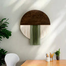 Axyaa Nordic Handmade Round Macrame Tapestry Room Decor for Bedroom Livingroom