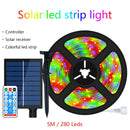 Axyaa Solar LED Strip Light: Rechargeable Outdoor Decoration for Garden, Christmas Atmosphere