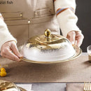 Axya Ceramic Dining Set: Dinner Plate with Lid, Soup Plate, Dessert Plate.