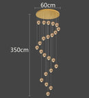Axyaa LED Pendant Chandeliers: Modern Lighting for Living Room and Staircase