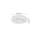 Axyaa Glass Ripple Plate Set for Molecular Cuisine Restaurant Tableware
