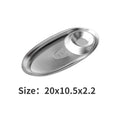 Axyaa Stainless Steel Snack Plate for Hotel and Restaurant Use