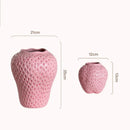 Axyaa Ceramic Strawberry Vase, Home and Living Room Decor Craft