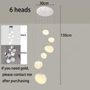 Axyaa Modern Staircase Chandeliers LED Pendant Light for Living Room Home Decor