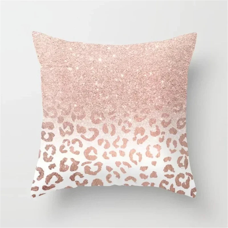 Axyaa Glitter Geometric Pineapple Pillow Covers - 45X45cm