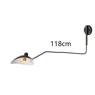 Axyaa Nordic LED Wall Light with Adjustable Long Arm for Living Room & Bedroom