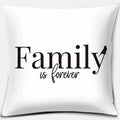 Axyaa Geometric Print Cushion Cover, Black and White, Square Pillowcase