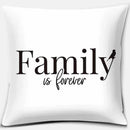 Axyaa Geometric Print Cushion Cover, Black and White, Square Pillowcase