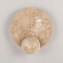 Axyaa LED Pull Chain Wall Light Yellow Travertine Stair Lamp
