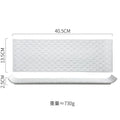 Axyaa Mosaic Texture Ceramic Sushi Dessert Sashimi Plates - Set of 4