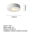 Axyaa 10W Ultra Thin LED Downlight Ceiling Light COB Spotlight for Display Cabinet Wine Cabinet