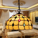 Axyaa Stained Glass Chandelier: Retro Tiffany Style for Living Room Lighting