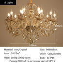Axyaa Luxury Crystal Pendant Light for Living Room Dining Bedroom