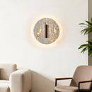 Axyaa Circular Yellow Cave Stone Lights - Creative Wabi Sabi Style for Bedroom, Living Room & Coffee Shop