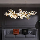 Axyaa Gold Grape Chandelier Glass Pendant Lights for Living Room and Kitchen