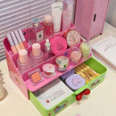 Axyaa 3-layer Makeup Storage Organizer for Dressing Table: Cute, Kawaii, and Functional