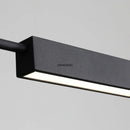 Axyaa Modern Black LED Chandelier for Dining Kitchen Bar Lighting