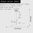 Axyaa Nordic Branch-Shaped Chandelier - Modern Wrought Iron Minimalist Design