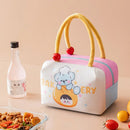 Axyaa Cartoon Lunch Bag: Portable Thermal Insulated Tote for Women, Kids - Large Capacity