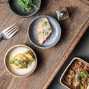 Axyaa Ceramic Seasoning Dish: Dip, Soy Sauce, Vinegar, Appetizer Plate, Sushi Plate