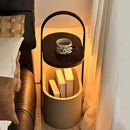 Axyaa Luxe Oval Coffee Table Side Cabinet with Wireless & USB Charge