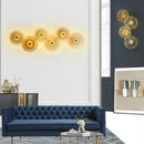 Axyaa Crystal Wall Lamp: Modern Free Combination Living Room LED Wall Lamp