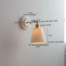 Axyaa Nordic Ceramic LED Wall Lights for Bedroom Living Room Decoration