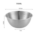 Axyaa Stainless Steel Salad Bowl with Scale - Kitchen Tableware Bowl