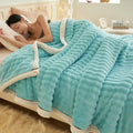 Axyaa Cozy Imitation Rabbit Plush Blanket: Soft, Fluffy, Warm, and Absorbent