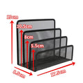 Axyaa Mesh Desk Organizer with 3 Upright Compartments (2 Pack)