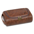 Axyaa Retro PU Leather Toiletry Bag: Unisex Travel Organizer | Men's Gift