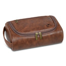 Axyaa Retro PU Leather Toiletry Bag: Unisex Travel Organizer | Men's Gift