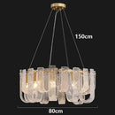 Axyaa Crystal Chandelier Pendant Light for Living Room and Bedroom