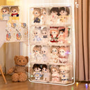 Axyaa Acrylic Doll Display Stand Box for Plush Toys & Figures