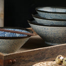 Axyaa Large Retro Ceramic Noodle Bowl Rice Bowl for Household and Restaurant