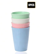 Axyaa Reusable Plastic Cups - Set of 11 - Multi-color PP Material