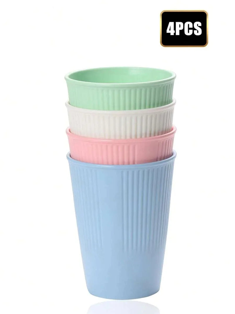 Axyaa Reusable Plastic Cups - Set of 11 - Multi-color PP Material