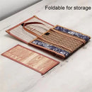 Bamboo Camping Storage Basket by Axyaa - Sturdy Portable Outdoor Picnic Box