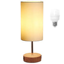 Axyaa Rechargeable Touch Table Lamp with USB Ports - White Lampshade