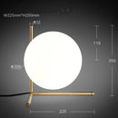 Axyaa Glass Ball Desk Lamp, Minimalist Design, E27 Bulb, Fashionable Home Decor