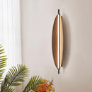 Axyaa Retro Iron Pendant Lamp with Leaf Wood Grain Design