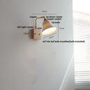Axyaa Nordic LED Wall Light with Pull Chain Switch and Rotatable Design